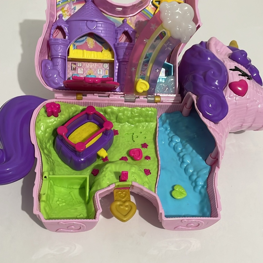 Polly Pocket Unicorn Travel Party Playset AS IS Toy Kids - Picture 8 of 8